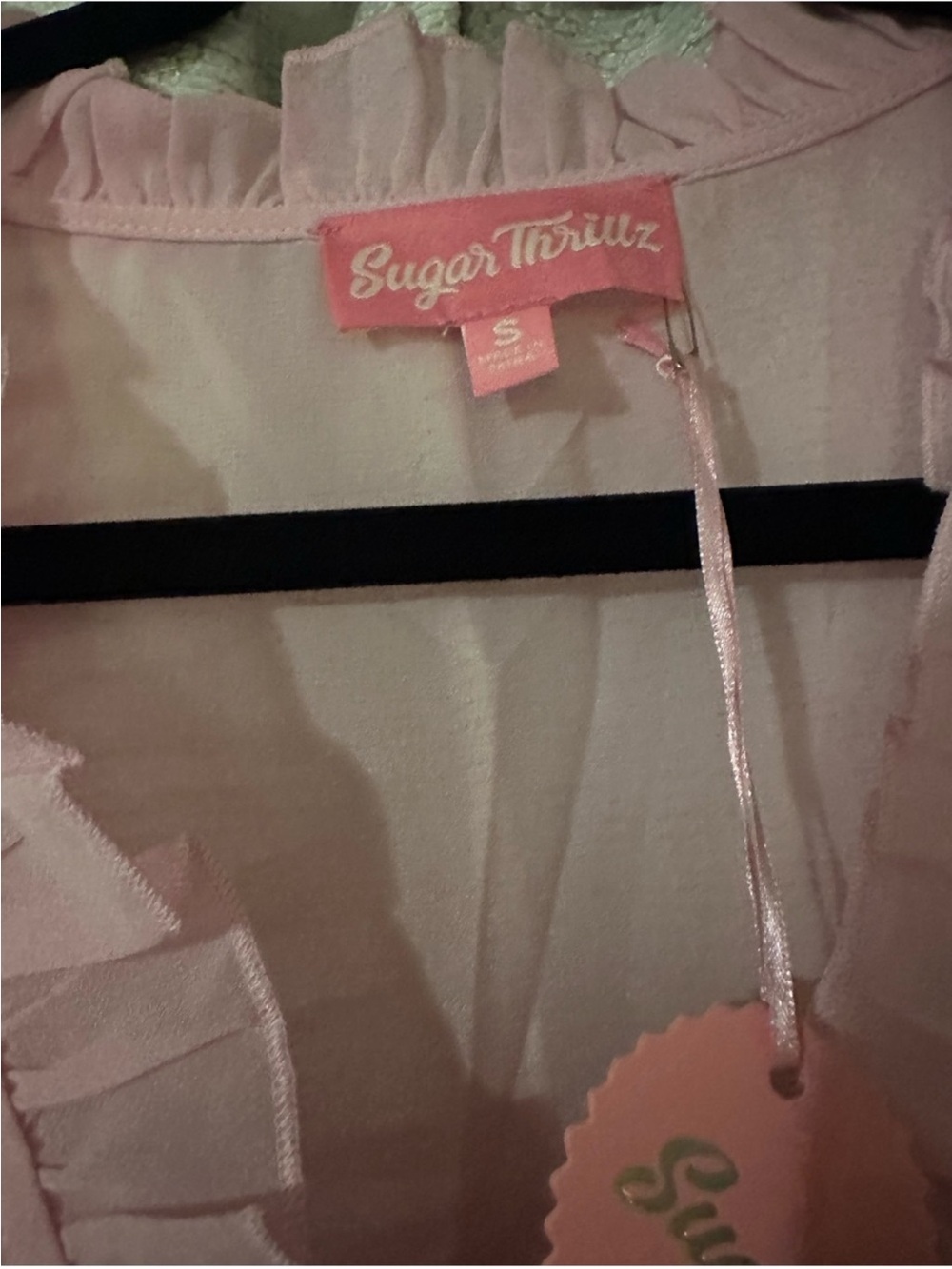 Sugar Thrillz Pink Ruffle Real Divinity Mini Dress - Picture 4 of 4